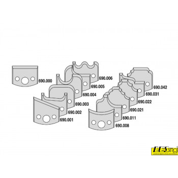 Cutter head set CMT without limiters with 13 pairs of HSS knives 692.013.07