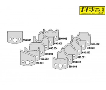 Cutter head set CMT without limiters with 13 pairs of HSS knives 692.013.06