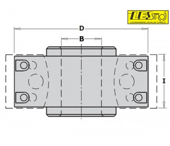 Cutter head CMT with interchangeable HSS knives and limiters 693.100 D100x40-50 mm