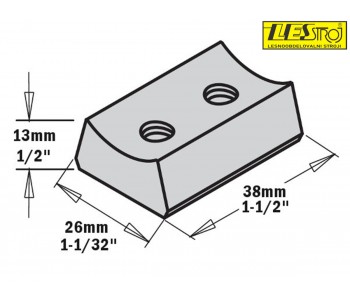 Glava za glodanje CMT s izmjenjivim HSS noževima 693.100 D100x40 – 50 mm