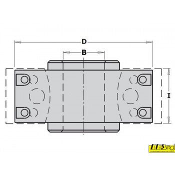 Cutter head CMT with interchangeable HSS knives and limiters 693.101 D100x40-50 mm