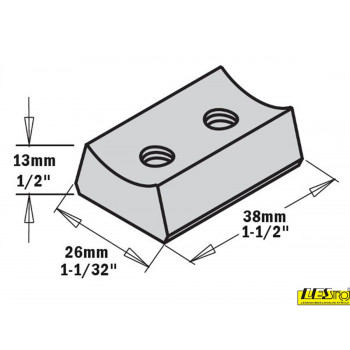 Cutter head CMT with interchangeable HSS knives and limiters 693.101 D100x40-50 mm