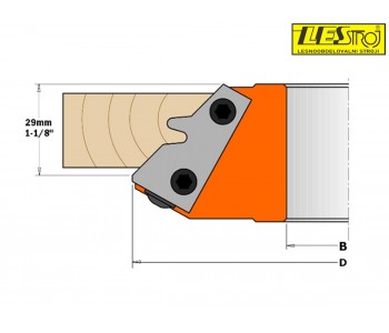 Cutter head CMT 694.011 D140 mm 45°