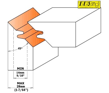 Cutter head CMT 694.011 D140 mm 45°