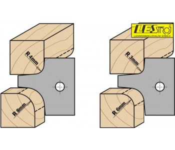 Multiradius roundover cutter head CMT 694.003 R5/R10 D113 mm