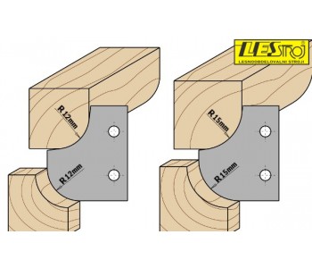 Roundover and cove cutter head with two HWM knives CMT 694.007 R10/R10 D121 mm