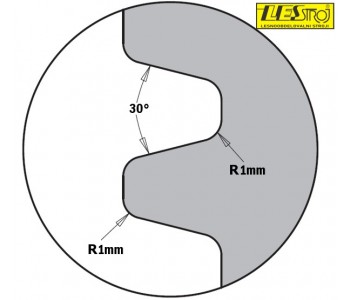 Reverse glue joint cutter head up to the height 40 mm CMT 694.009 D100 mm