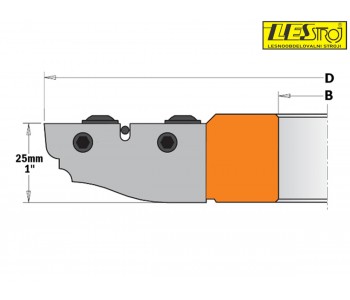 Cutter head to make raised panels CMT 694.012 D180 mm