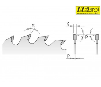 Saw blades for crosscutting wooden composites and panels