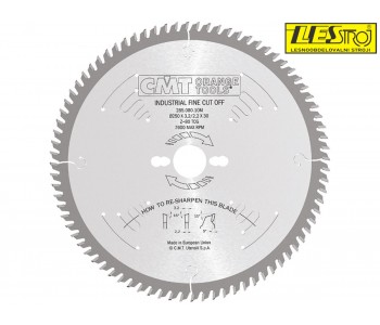 Saw blades for crosscutting wooden composites and panels