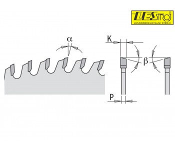 Saw blades for crosscutting wooden composites and panels