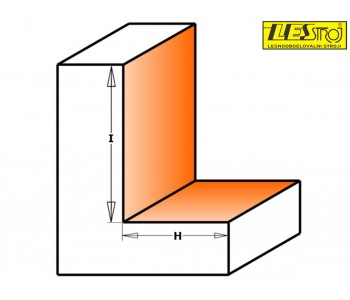 Flush trim router bit with bearing for rabbeting