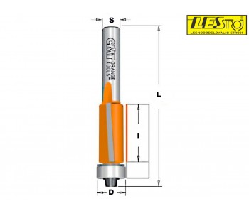 Flush trim router bits with bearing - bottom bearing