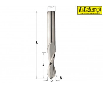 Spiral bits - round nose solid carbide upcut