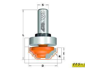 Plunge ogee bits with top bearing 748 and 948