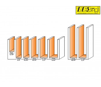 Straight router bits with interchangeable blades