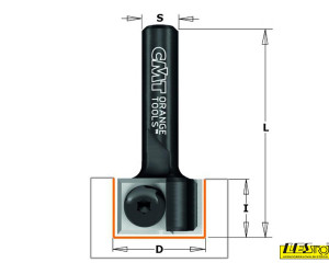 Straight router bits with interchangeable blades