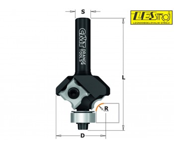 Roundover bits with insert knives