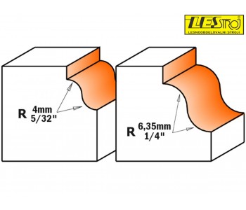 Profile bits with bearing 740 and 940