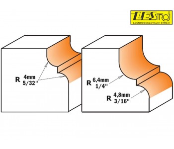 Profile bits with bearing 744 and 944