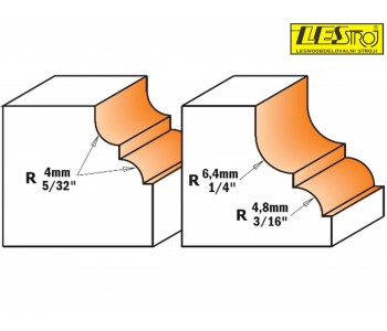 Profile bits with bearing 745 and 945