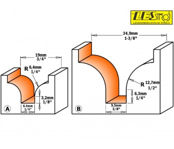 Decorative ogee bits 965.903/904