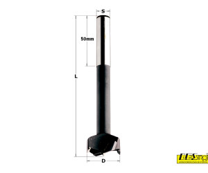 Boring bits with parallel shank CMT 513 HW for WOOD and wood based material (15-60 mm)