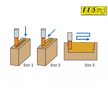 Slot mortising bits with chip-breaker