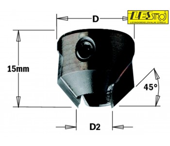 Countersinks for 4 flutes dowel drills HW 316