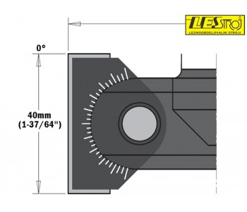 Adjustable chamfer cutter 663.201.11 –45°/+90°