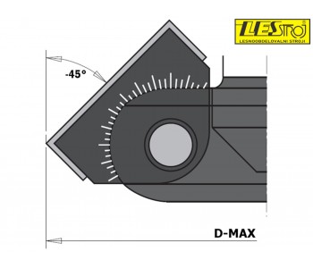 Adjustable chamfer cutter 663.201.11 –45°/+90°