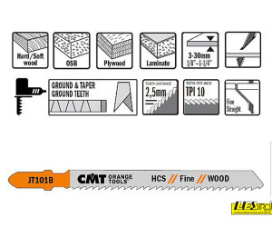 CMT set listov JT101B-5 kos