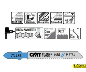 CMT saw blades set JT118B-5 pcs