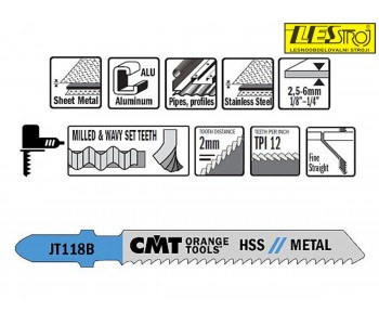 CMT saw blades set JT118B-5 pcs