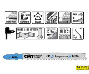 CMT set listov JT123X-5 kos