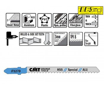 CMT saw blades set JT127D-5 pcs