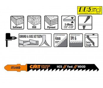 CMT saw blades set JT144D-5 pcs