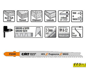 CMT set listova JT234X-5 kom