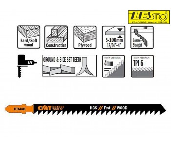 CMT saw blades set JT344D-5 pcs