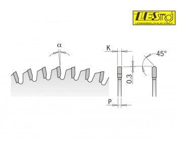 Non-ferrous metal and laminate panel saw blades