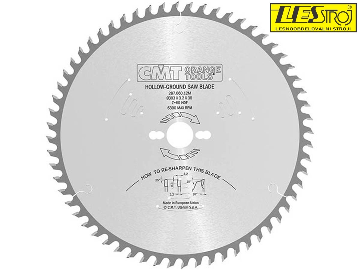 Saw blades for laminated panels twosided melamine