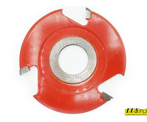 Cutter head with external radius – a quarter of circle