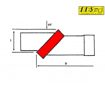 Cutter head 45°