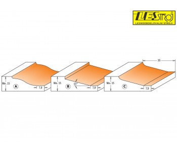 Plunge ogee bits with bearing for making fillers 990