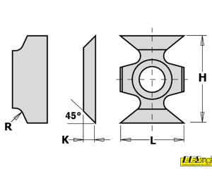 Interchangeable HW blades 790 CMT for edge banders