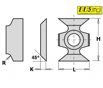 Interchangeable HW blades 790 CMT for edge banders