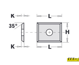 Rectangular interchangeable HW blades 790 CMT
