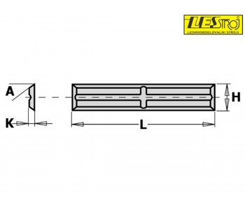 Rectangular interchangeable blades HW 790 with 35° angle CMT