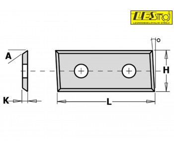 Interchangeable HW blades with four cutting edges for router bits CMT 790