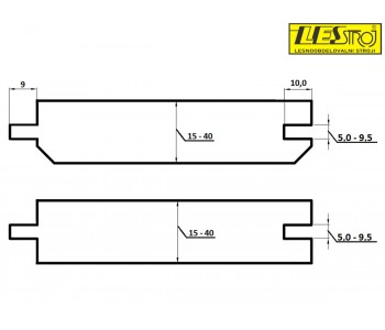 Cutter head set BKM - DECKING 15-40